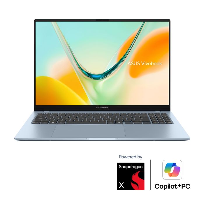 Ноутбук ASUS Vivobook S16 S5608QA-U3212W 16" WUXGA OLED, Qualcomm X1 26 101, 16GB, F512GB, UMA, Win11, Голубой