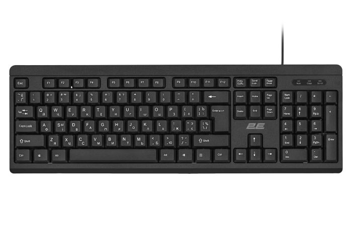 2E Combo keyboard and mouse MK401 USB-A, EN/UK/RU, black