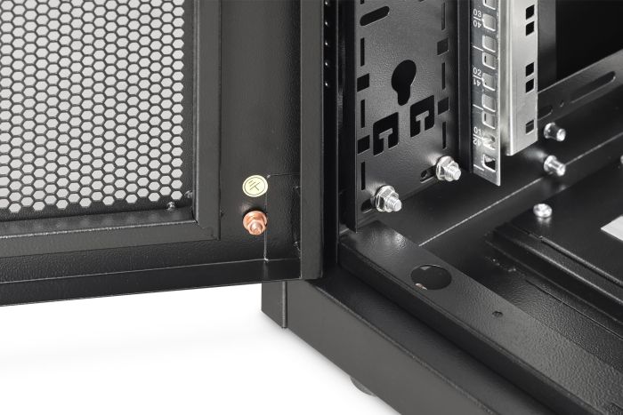 Шафа DIGITUS 19", 42U, Unique Server-N, перфоровані двері, 600x1000 мм, 1200кг максимально, чорна