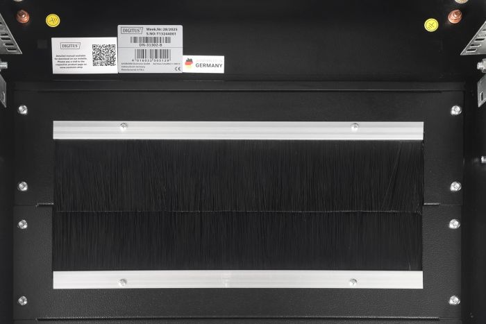 Шафа DIGITUS 19", 42U, Unique Server-N, перфоровані двері, 600x1000 мм, 1200кг максимально, чорна