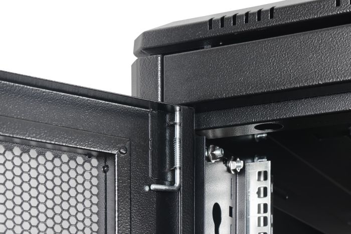 Шафа DIGITUS 19", 42U, Unique Server-N, перфоровані двері, 600x1000 мм, 1200кг максимально, чорна