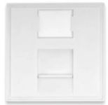 DIGITUS 45x45 mm 1-port shutter with, transparent label field for DN-93802-5 content: 1x shutter, RAL 9003